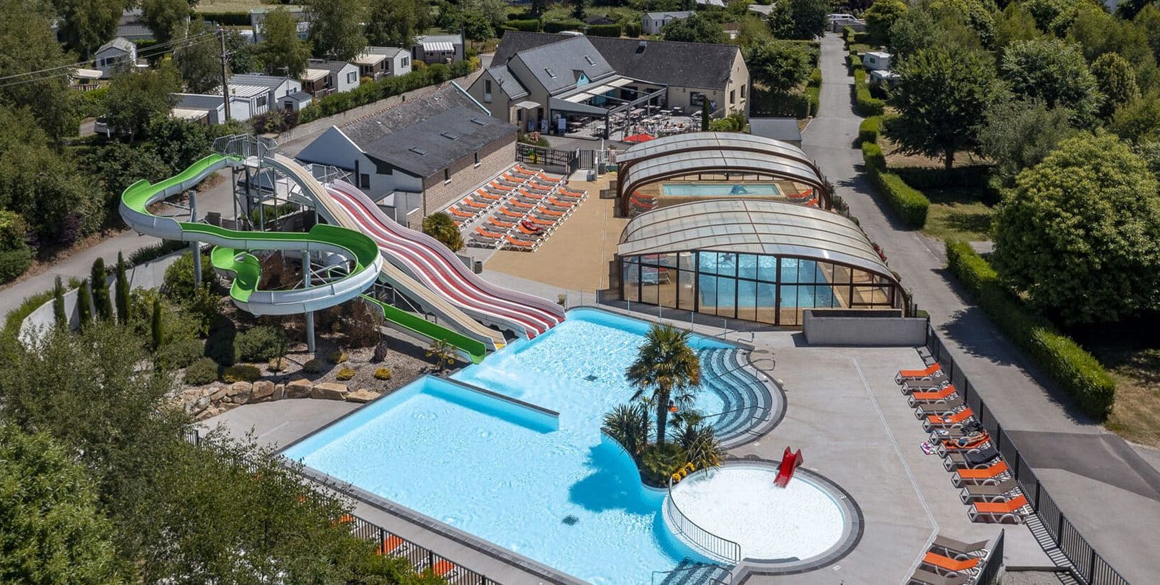 Camping avec parc aquatique dans le Morbihan.